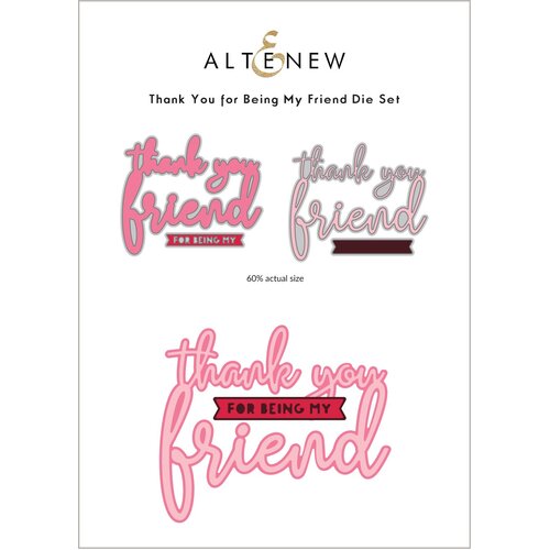 Altenew Thank You for Being My Friend Die Set