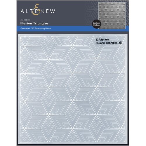 Altenew Illusion Triangles 3D Embossing Folder