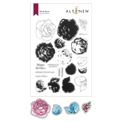 Altenew Shrub Rose Stamp & Die Bundle