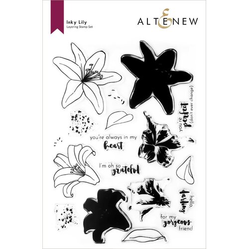 Altenew Inky Lily Stamp Set
