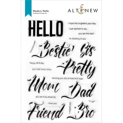 Altenew Modern Hello Stamp Set