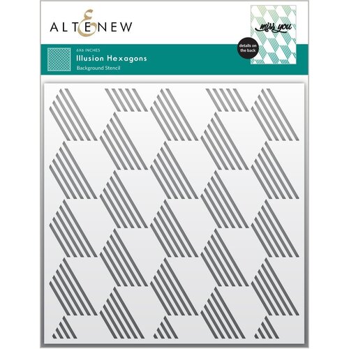 Altenew Illusion Hexagons Stencil