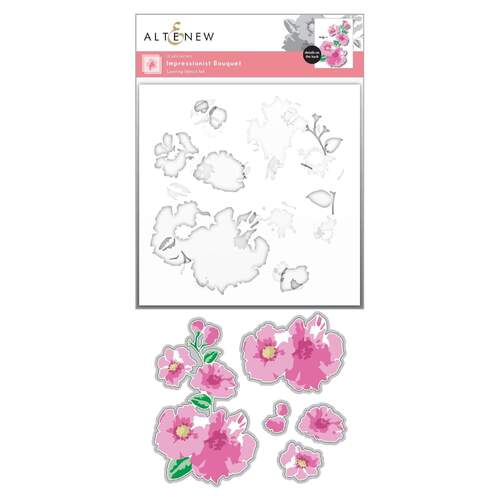 Altenew Impressionist Bouquet Stencil & Die Bundle