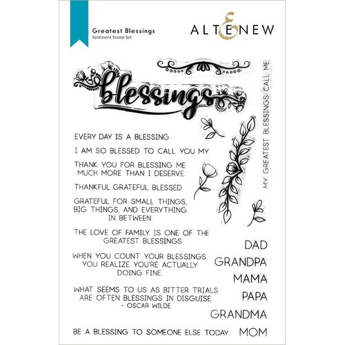 Altenew Greatest Blessings Stamp Set