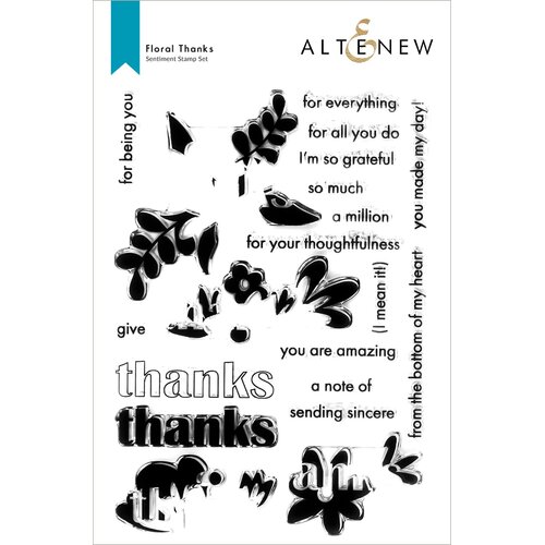 Altenew Floral Thanks Stamp Set