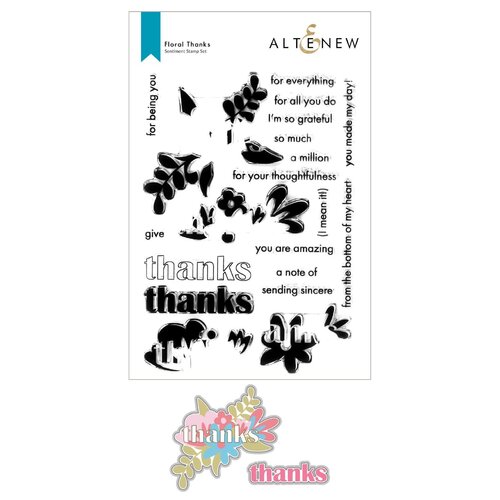 Altenew Floral Thanks Stamp & Die Bundle