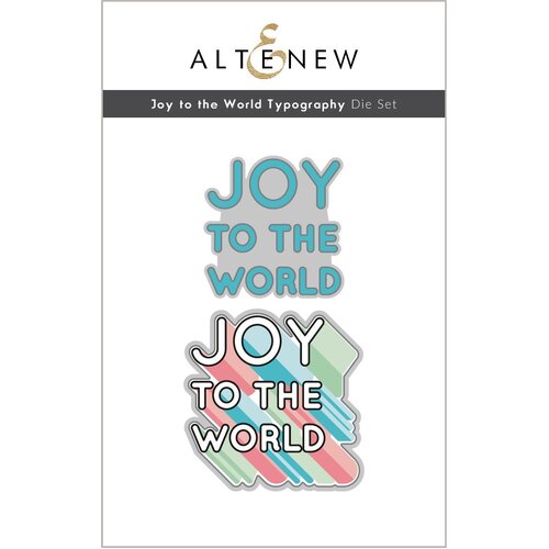 Altenew Joy to the World Typography Die Set