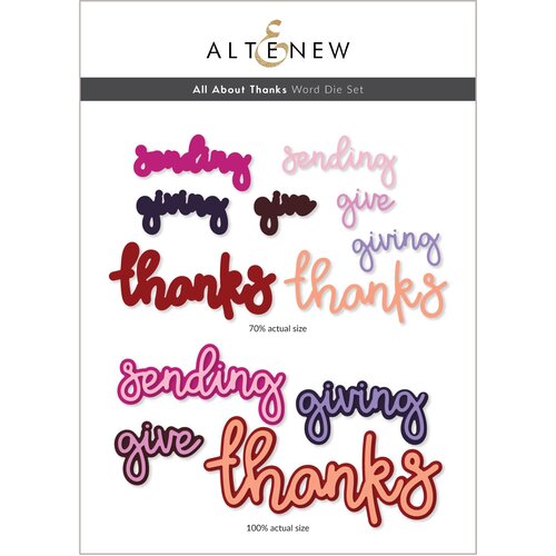 Altenew All About Thanks Word Die Set