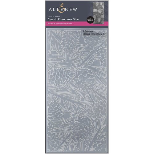 Altenew Classic Pinecones Slim 3D Embossing Folder