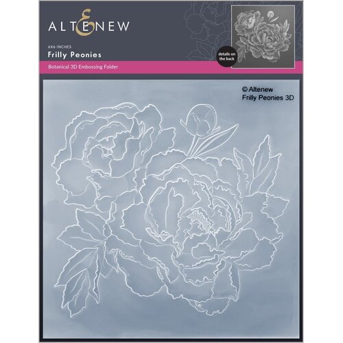 Altenew Frilly Peonies 3D Embossing Folder