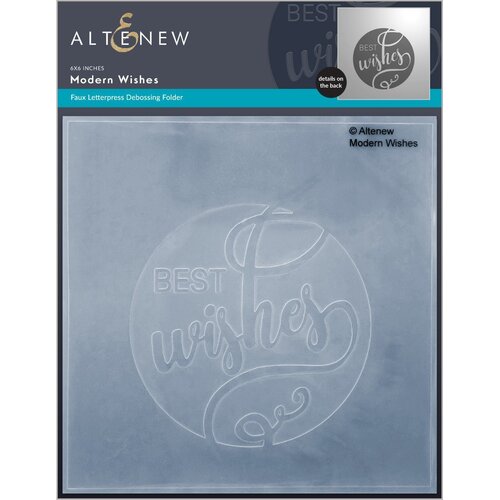 Altenew Modern Wishes 3D Embossing Folder