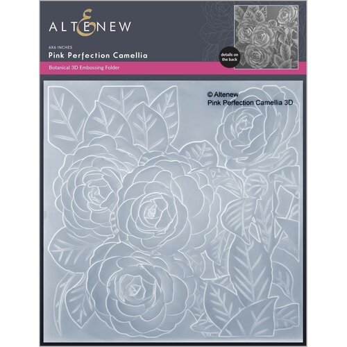 Altenew Pink Perfection Camelia 3D Embossing Folder