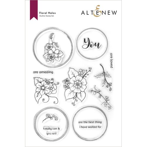Altenew Floral Halos Stamp Set