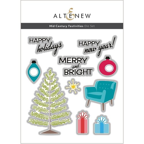 Altenew Mid-Century Festivities Die Set