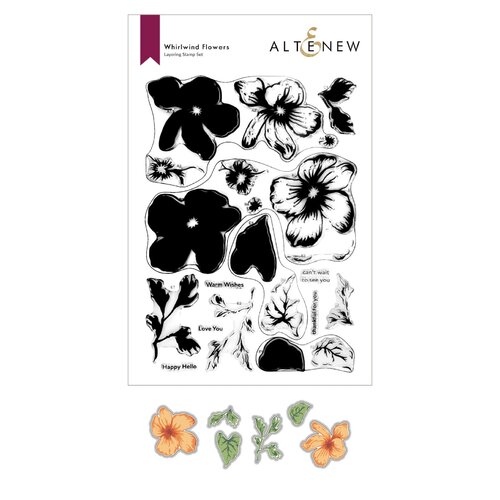 Altenew Whirlwind Flowers Stamp & Die Bundle