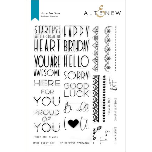 Altenew Note For You Stamp Set