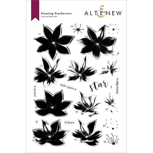 Altenew Stunning Starflowers Stamp Set