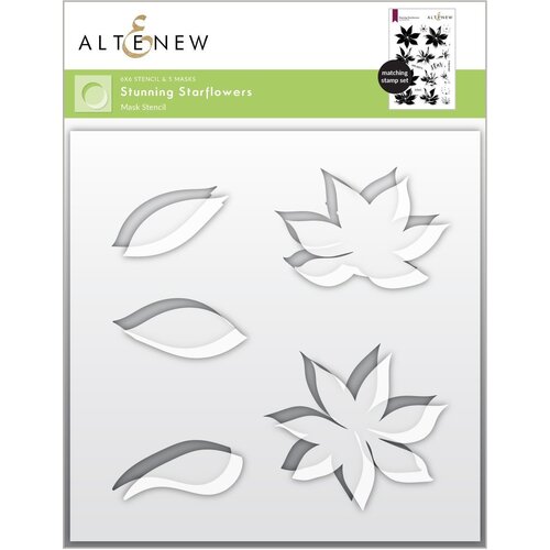 Altenew Stunning Starflowers Mask Stencil