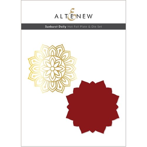 Altenew Sunburst Doily Hot Foil Plate & Die Set