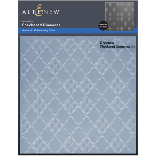 Altenew Checkered Diamonds 3D Embossing Folder