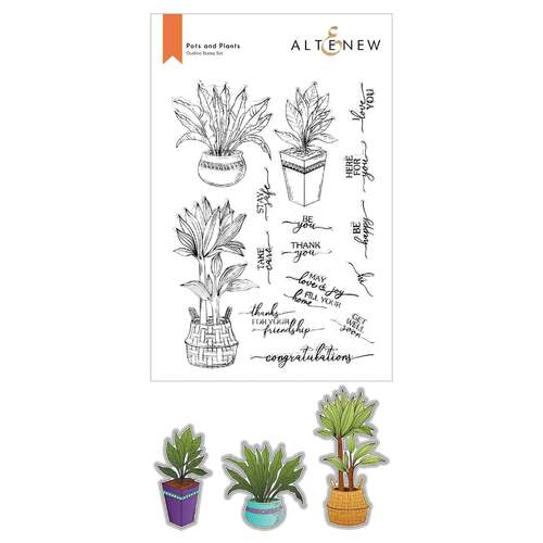 Altenew Pots & Plants Stamp & Die Bundle