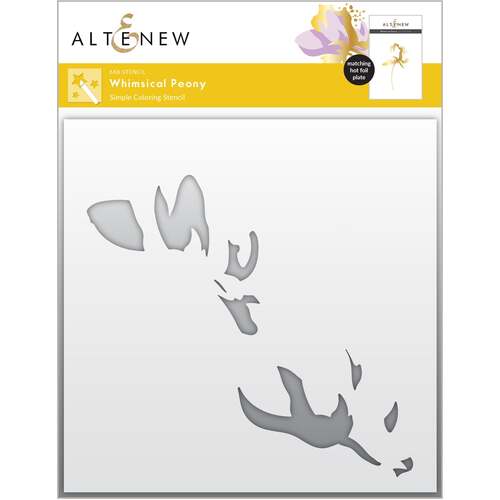 Altenew Whimsical Peony Simple Colouring Stencil