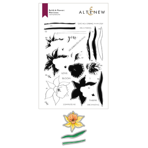 Altenew Build-a-Flower : Narcissus Layering Stamp & Die Set