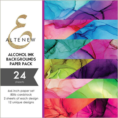 Altenew Alcohol Ink Backgrounds 6" Paper Pack