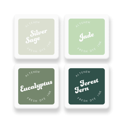 Altenew Fresh Dye Ink Mini Cube Set - Frosted Foliage 