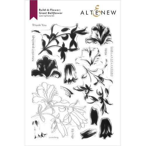Altenew Build-a-Flower : Giant Bellflower Layering Stamp & Die Set