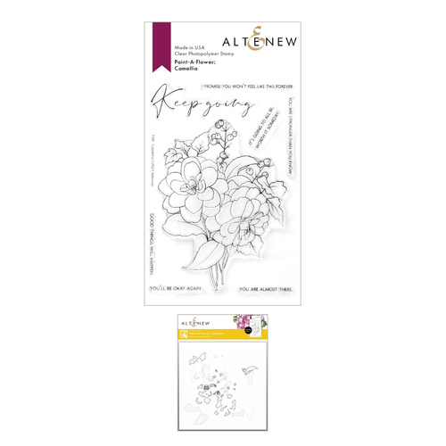 Altenew Paint-a-Flower : Camellia Stamp & Stencil Bundle