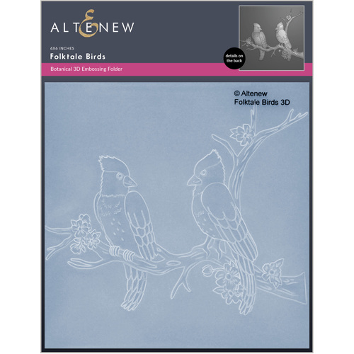 Altenew Folktale Birds 3D Embossing Folder