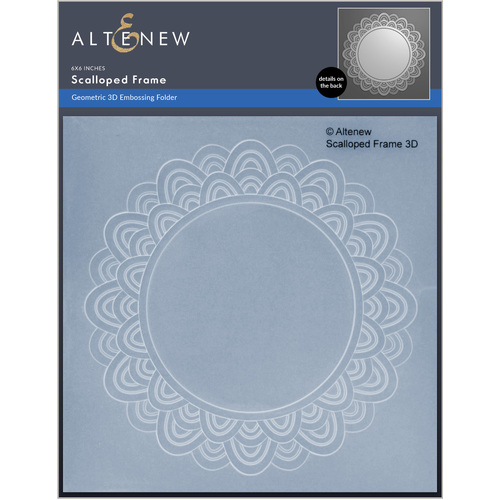 Altenew Scalloped Frame 3D Embossing Folder