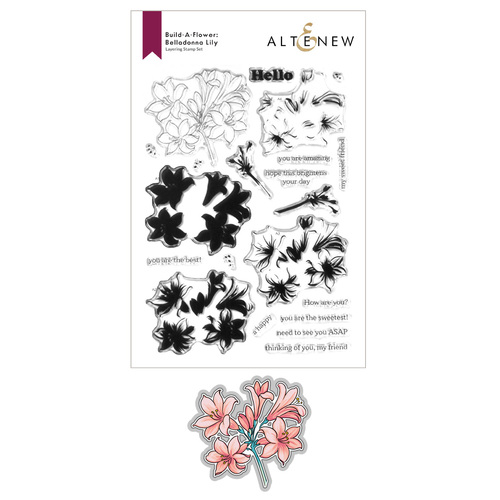 Altenew Build-a-Flower : Belladonna Lily Layering Stamp & Die Set