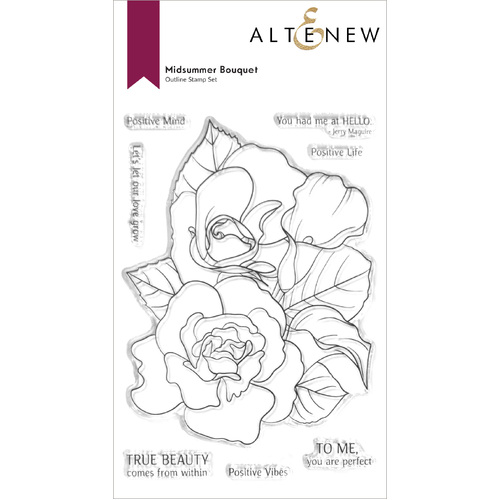 Altenew Midsummer Bouquet Stamp Set