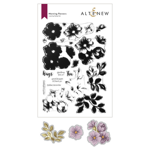 Altenew Morning Flowers Stamp & Die Bundle