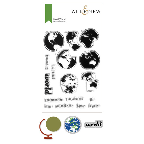 Altenew Small World Stamp & Die Bundle