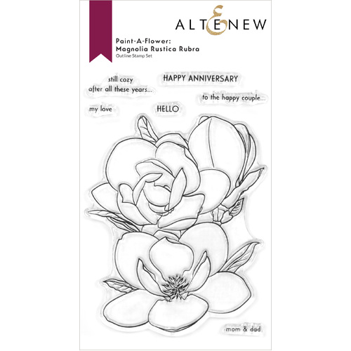 Altenew Paint-a-Flower - Magnolia Rustica Rubra Outline Stamp Set