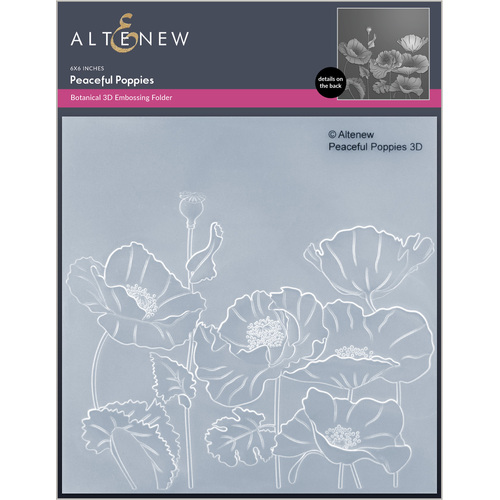 Altenew Peaceful Poppies 3D Embossing Folder