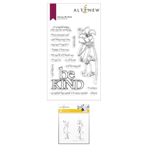 Altenew Always Be Kind Stamp & Stencil Bundle