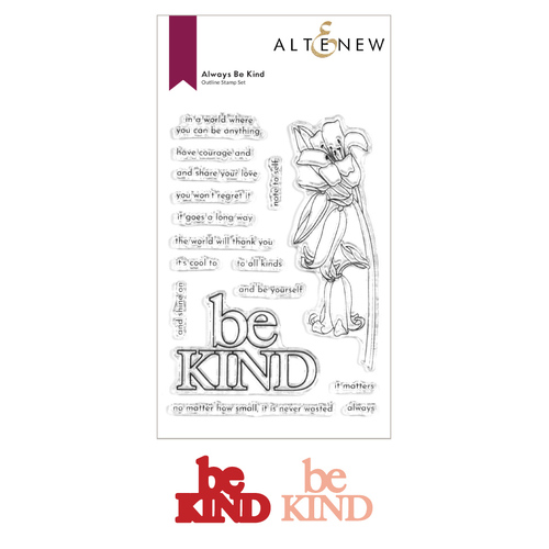 Altenew Always Be Kind Stamp & Be Kind Die Bundle