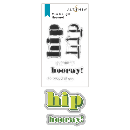Altenew Mini Delight: Hooray! Stamp & Die Set
