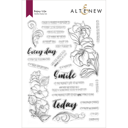 Altenew Enjoy Life Stamp Set