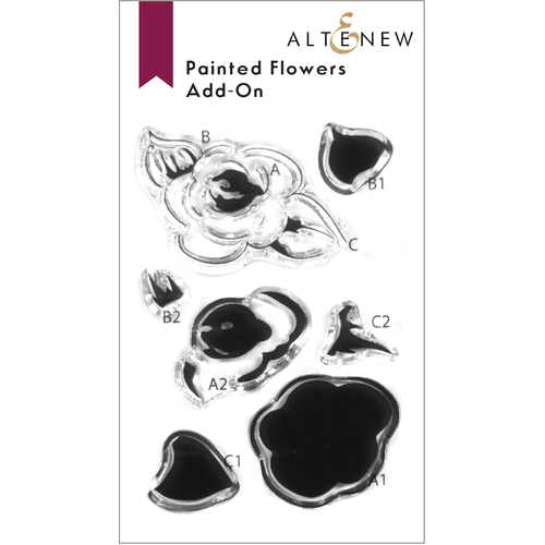 Altenew Painted Flowers Add-On Stamp Set