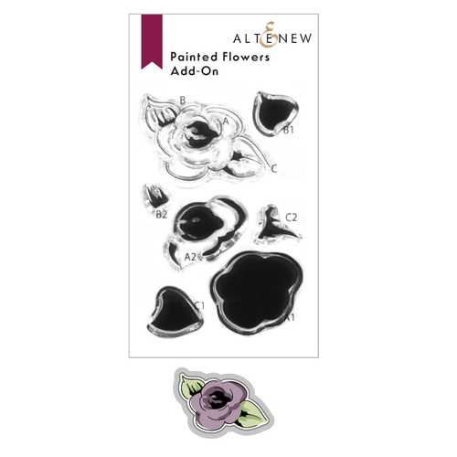 Altenew Painted Flowers Add-On Stamp & Die Bundle