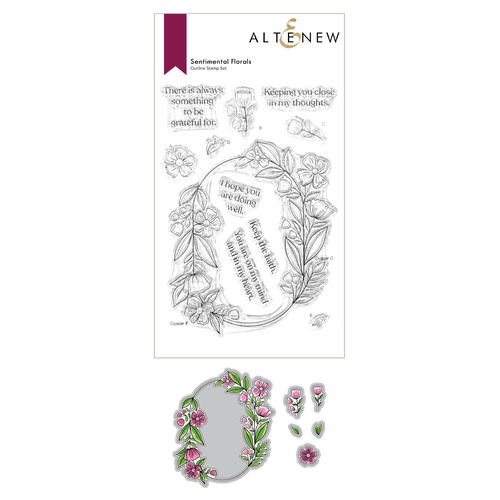 Altenew Sentimental Florals Stamp & Die Bundle