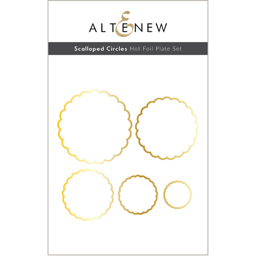 Altenew Scalloped Circles Hot Foil Plate Set