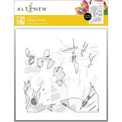 Altenew Timeless Tulips Simple Coloring Stencil Set (3 in 1)