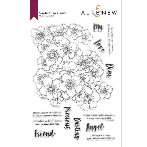 Altenew Captivating Blooms Stamp Set