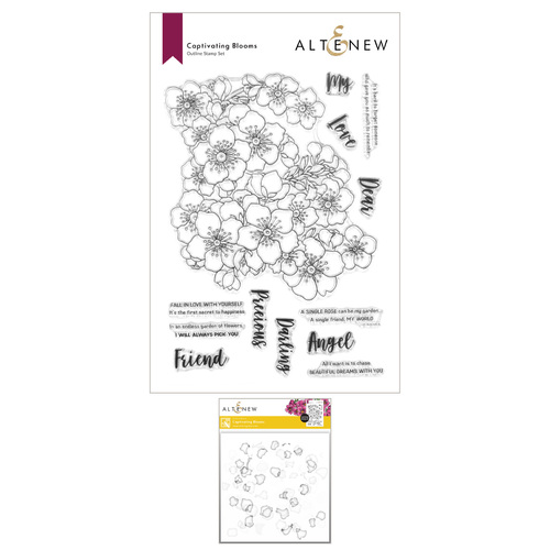 Altenew Captivating Blooms Stamp & Stencil Bundle